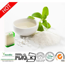 Extrait de feuille de Stevia organique 100% naturel de vente chaude pour l&#39;édulcorant